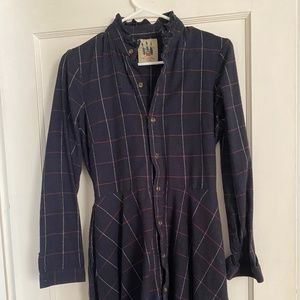 Flannel mini dress